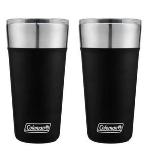 Kit com 2 Copos Térmicos com Tampa 600ml Preto Coleman