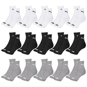 Kit 15 Pares de Meias Puma Cano Médio Esportiva Masculino