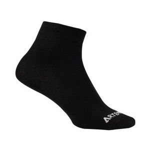 Meias Infantil de Tennis Cano Alto (Conjunto com 3 pares) Artengo Preto