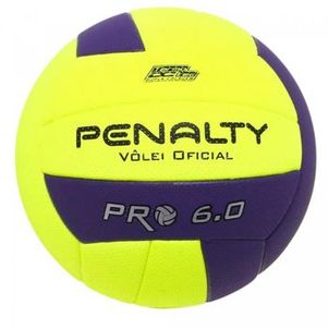 Bola Vôlei Penalty 6.0 Pro X Unissex - Amarela/Roxa