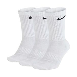 Meia Nike Everyday Cushioned Crew - 3 Pares - Branco