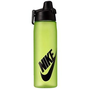 Garrafa Nike Core Hydro Flow Futura Média Verde com Preto