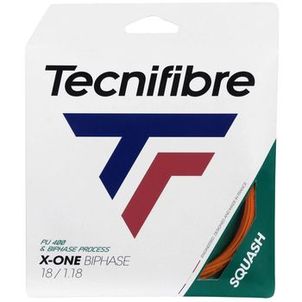 Corda Tecnifibre X-One Biphase 18 - 1.18 - Laranja - (Set Individual com 9 metros)