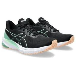 Tênis Asics GT-1000 12 - Preto com Verde e Rosa