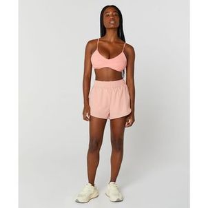 Short Feminino Duplo Alto Giro Salmao Eterno Aberto 2411029