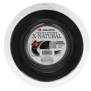 Corda Solinco X-Natural 17L 1.20mm Preta - Rolo com 200 metros