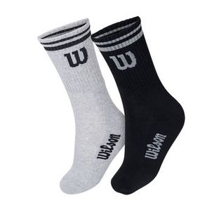Meia Wilson Cano Longo - 2 pares - Preto e Cinza - 39_44