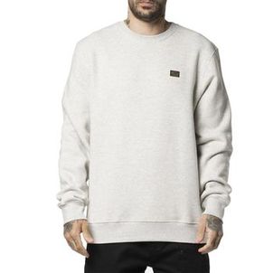 Moletom RVCA Careca Day Shift 290G WT24 Cinza Claro Mescla