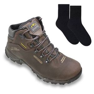 Kit Bota Impermeável Bull Terrier Terragrip Masculina + Par de Meia