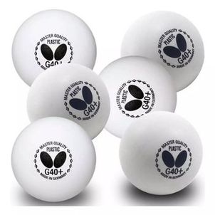 Bola de Tênis de Mesa Butterfly G40+ - 6 Unidades