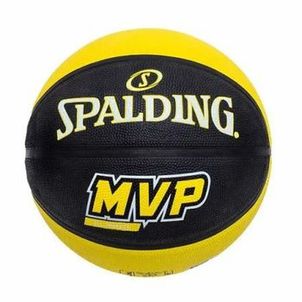 Bola de Basquete Spalding MVP Borracha TAM 7 Amarelo e Preto