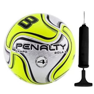 Kit Bola Campo Penalty 8 XXIV Infantil + Bomba de Ar