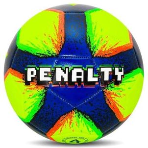 Bola de Futebol de Campo Penalty GIZ N4 XXIII - Amarelo e Azul