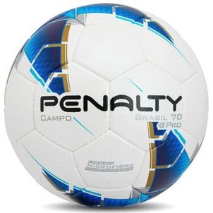 Bola de Futebol de Campo Penalty Brasil 70 Pro XXIII - Branco e Azul