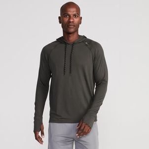 Blusão de Manga Longa Masculina com Capuz de Treino Essential Respirável