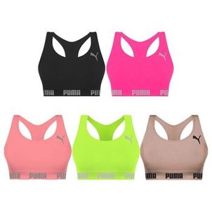 Kit 5 Tops Puma Nadador Sem Costura Feminino