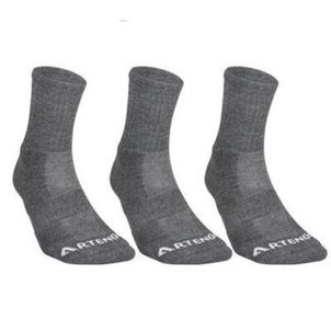 Meia Cano Alto Artengo (Kit com 3 pares) Cinza
