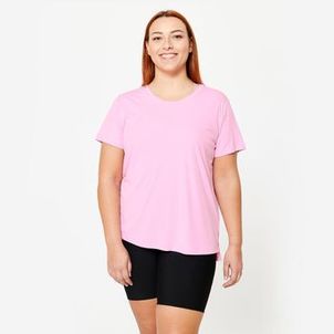 Camiseta Plus Size Feminina de Treino 120 Rosa