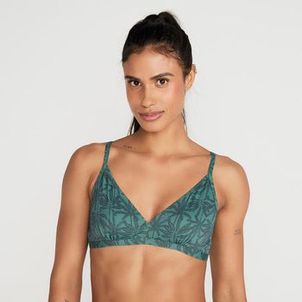 Biquíni Feminino de Surf Top Cruzado Olaian Verde-caqui