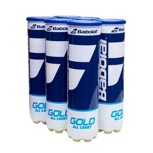 Bola de Tênis Babolat Gold X 4 (All Court - Embalagem com 6 tubos)