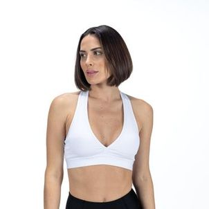 Top Feminino de Academia Dynamic Branco