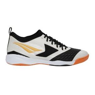 Chuteira Penalty Futsal Max 1000 Ecoknit - Branco com Dourado e Preto