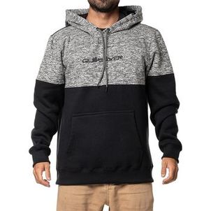 Moletom Quiksilver Canguru Keller Block 305G W24 Preto/Cinza