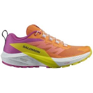 Tênis Feminino Salomon Sense Ride 5 Laranja Roxo Trail Running