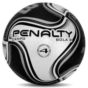 Bola de Futebol de Campo Penalty 8 N4 XXIV - Branco e Preto