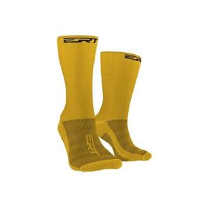 Meia Ciclismo Corrida Esportiva Cano Médio ERT Amarelo Gema