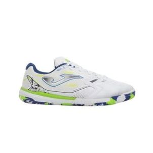 Chuteira Futsal Joma Liga 5 Masculina - Branca/Verde/Azul