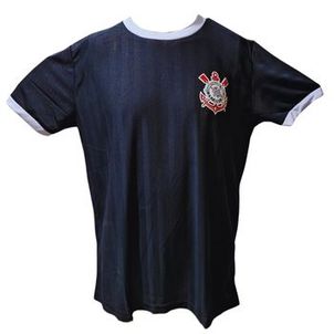 Camiseta Corinthians Torcedor Licenciada State SCCP - Preto e Branco