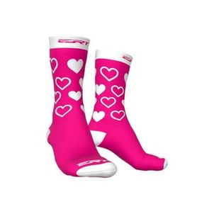 Meia Ciclismo Corrida Esportiva Cano Médio ERT Hearts