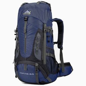 Mochila Trilha Alpinista Mala Viagem Camping Azul Escuro Impermeavel WCT FITNESS
