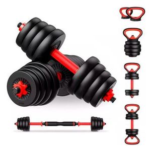 Kit 6 em 1 - Dumbbells, Barras e Kettlebell