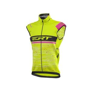 Colete Corta Vento Ciclismo Feminino ERT Cycling Team Rosa