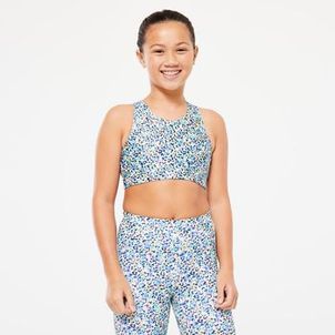Top Infantil de Ginástica S500 Domyos Verde