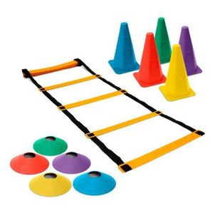 Kit Escada de Agilidade Funcional Treinamento Chapeu Cone C