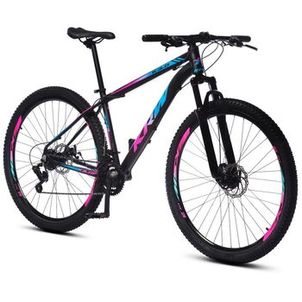 Bicicleta aro 29 Alumínio KRW Shimano 24 Velocidades Marchas Freio a Disco Suspensão dianteira K11