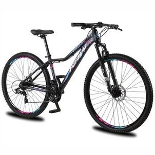 Bicicleta Aro 29 KRW Alumínio Shimano TZ 24 Velocidades Freio a Disco Suspensão Mountain Bike KR9