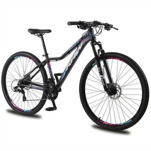 Bicicleta Aro 29 KRW Alumínio Shimano TZ 24 Velocidades Freio Hidráulico Suspensão Mountain Bike KR8