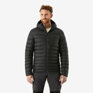 Jaqueta Masculina de Trekking MT500 -10ºC Forclaz Preto-fumê