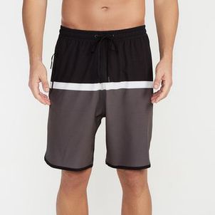 Bermuda Masculina de Surf Bolso com Zíper e Cintura Elástica 150 Olaian Cinza