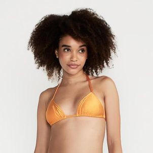 Biquíni feminino de Surf Sutiã Cortininha Olaian Laranja