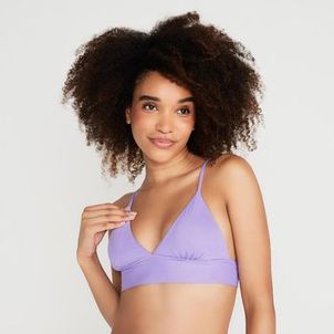 Biquíni Sutiã feminino de Surf Triângulo Olaian Roxo