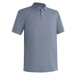 Polo de Golf MW100 Mangas Curtas 100% algodão Homem Azul celeste