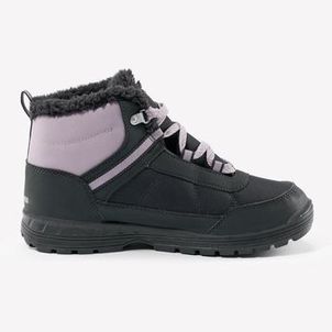 Botas Infantil de Trilha Impermeável  Quechua Cinza-escuro