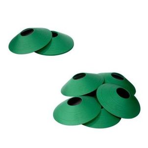 Kit 10 Chapeu Chines  - Verde Cones De Agilidade 19 Cm Treinamento Funcional Agilidade Ginastica