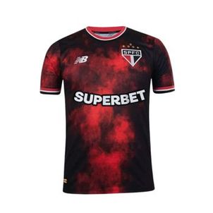 Camisa São Paulo III 2024/25 New Balance Torcedor Masculina - Preta/Vermelha