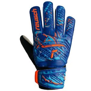 Luva de Goleiro Reusch Attrakt Starter Solid Juvenil - Azul